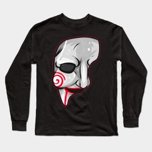 Scary Horror Movie Mask Costume Halloween Long Sleeve T-Shirt